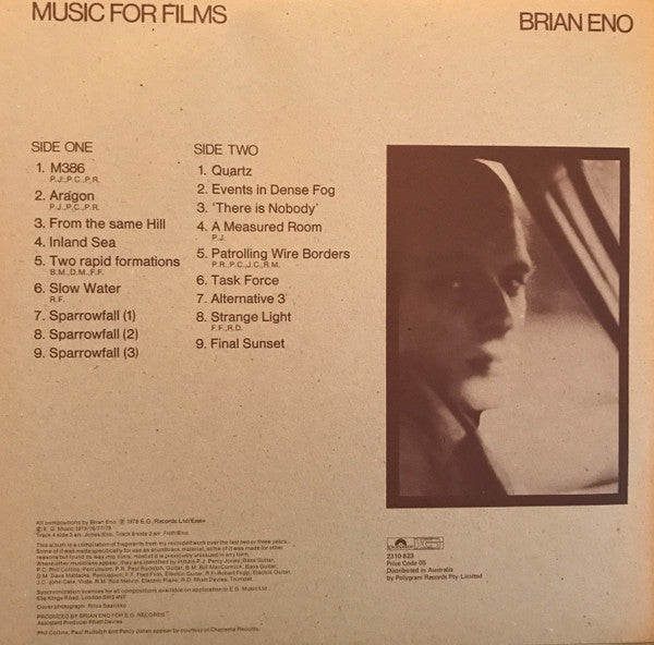 Brian Eno : Music For Films (LP, Album)