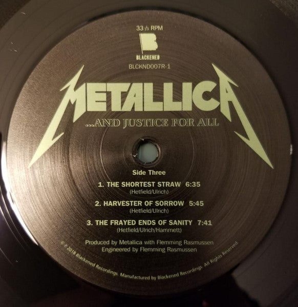 Metallica : ...And Justice For All (2xLP, Album, RE, RM, RP, 180)