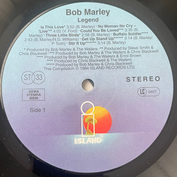 Bob Marley & The Wailers : Legend - The Best Of Bob Marley And The Wailers (LP, Comp, RE, 180)