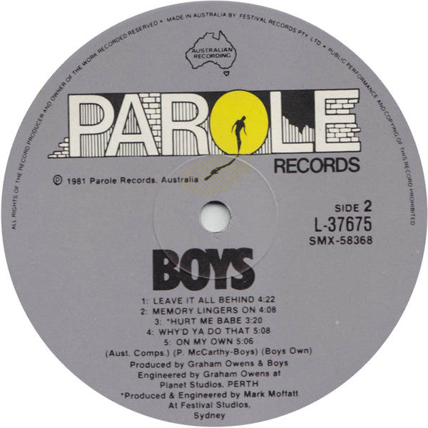 Boys : Boys (LP, Album)