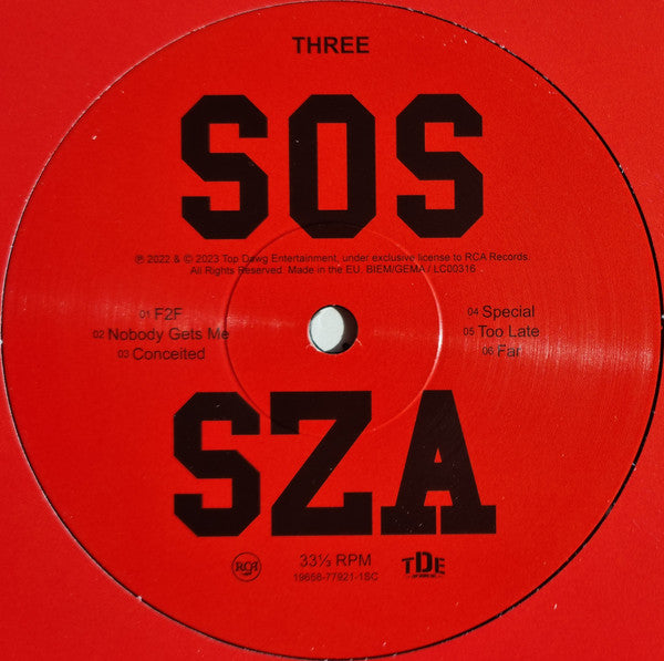 SZA (2) : SOS (2xLP, Album)