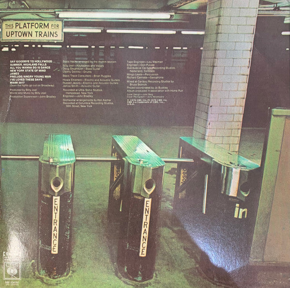 Billy Joel : Turnstiles (LP, Album)