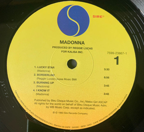 Madonna : Madonna (LP, Album, RE)