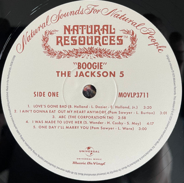 The Jackson 5 : Boogie (LP, Comp, RE)