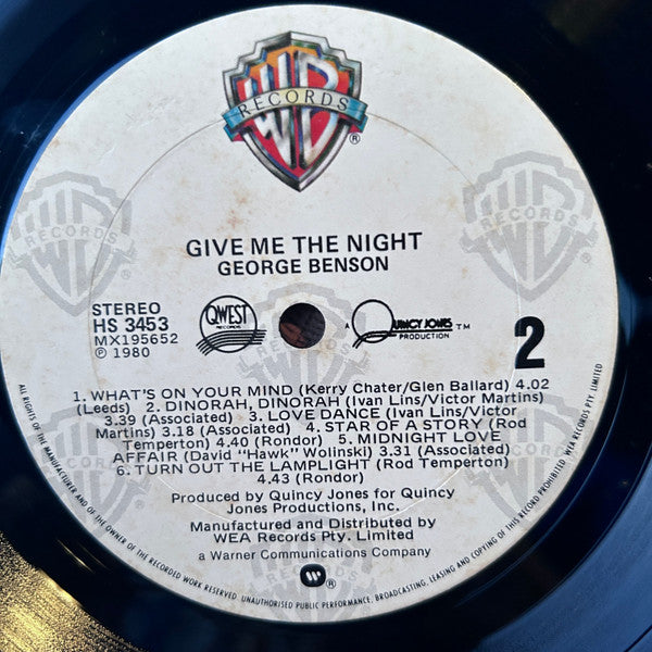 George Benson : Give Me The Night (LP, Album, RE)