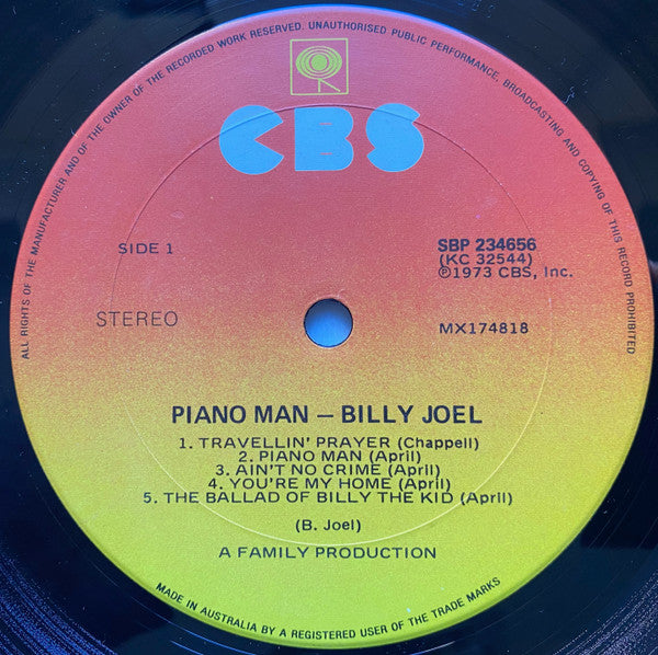 Billy Joel : Piano Man (LP, Album, RE)