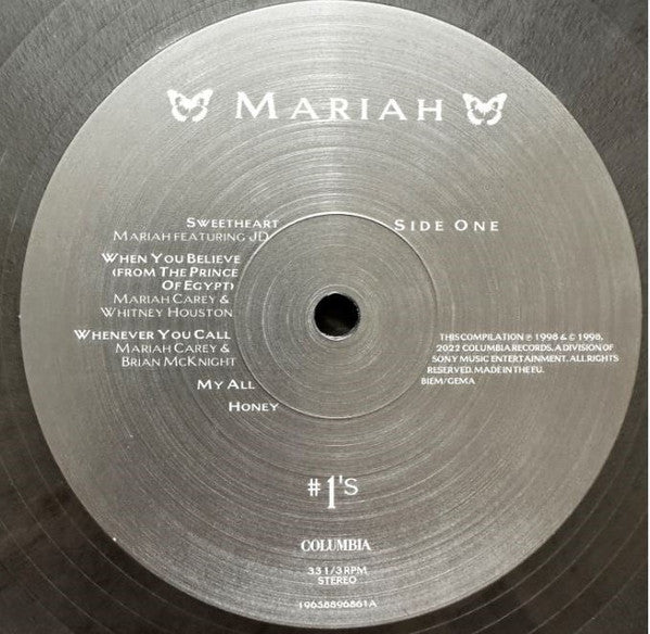 Mariah Carey : #1's (2xLP, Comp, RE, RM, Met)