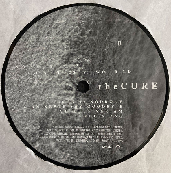 The Cure : Songs Of A Lost World (LP, Album, 180)