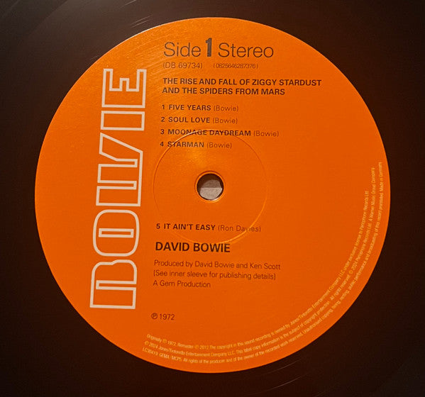 David Bowie : The Rise And Fall Of Ziggy Stardust And The Spiders From Mars (LP, Album, RE, RM, RP)