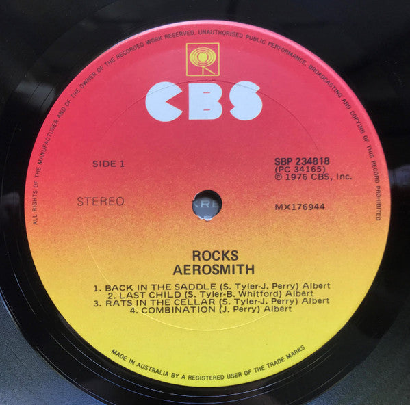 Aerosmith : Rocks (LP, Album)