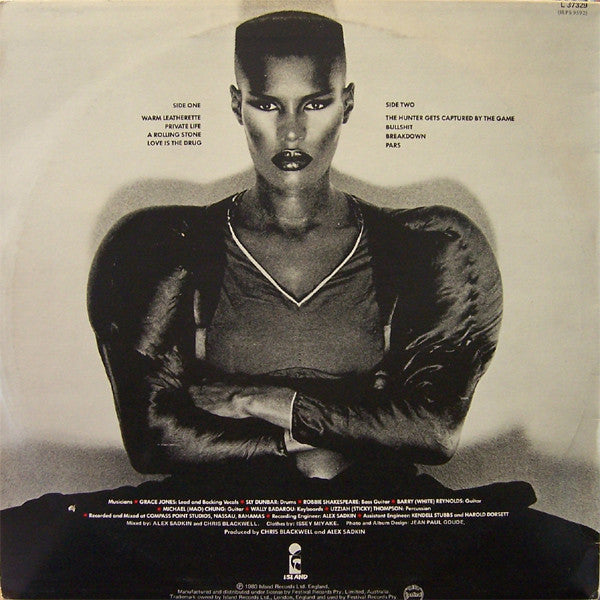 Grace Jones : Warm Leatherette (LP, Album)