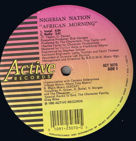 Nigerian Nation : African Morning (12", Single)