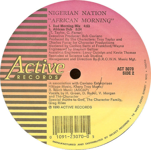 Nigerian Nation : African Morning (12", Single)