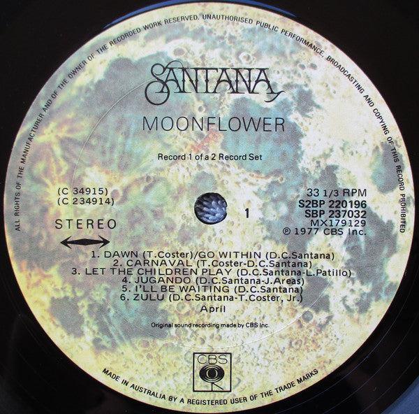 Santana : Moonflower (2xLP, Album)