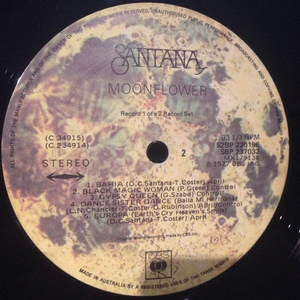 Santana : Moonflower (2xLP, Album)