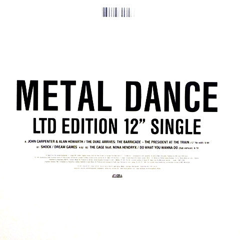 Trevor Jackson : Metal Dance (12", EP, Comp, Ltd)