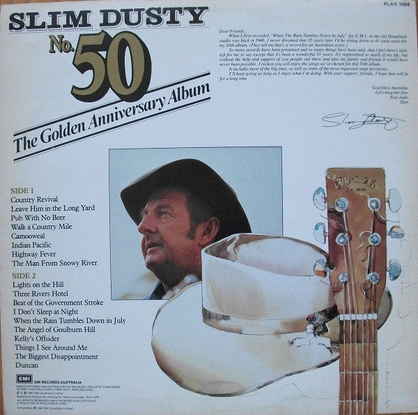 Slim Dusty : No.50 The Golden Anniversary Album (LP, Comp)