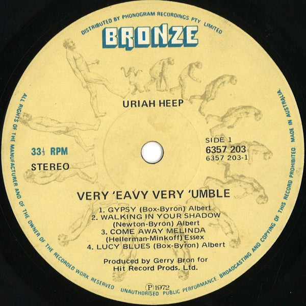 Uriah Heep : ...Very 'Eavy ...Very 'Umble (LP, Album, Gat)