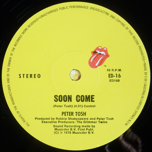 Peter Tosh : (You Gotta Walk) Don't Look Back (12", Maxi)