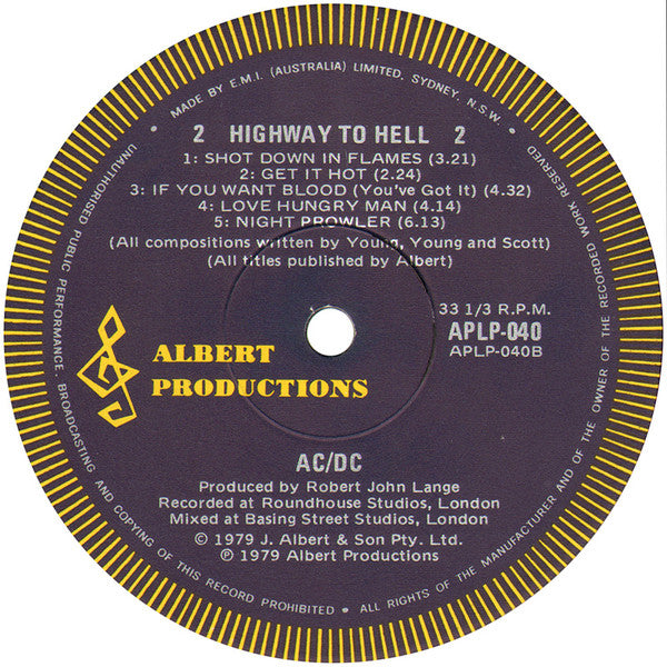 AC/DC : Highway To Hell (LP, Album)