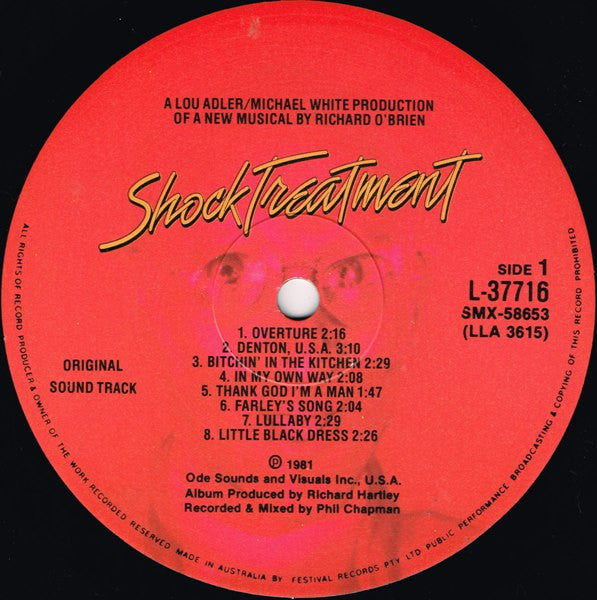 Shock Treatment Cast : Shock Treatment (LP)