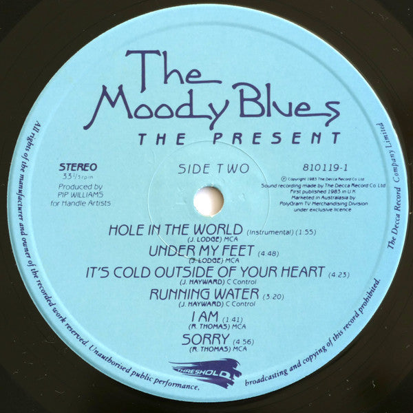 The Moody Blues : The Present (LP, Album, Gat)