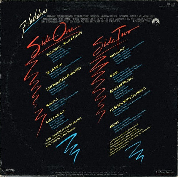 Various : Flashdance (Original Soundtrack From The Motion Picture) (LP, Album)