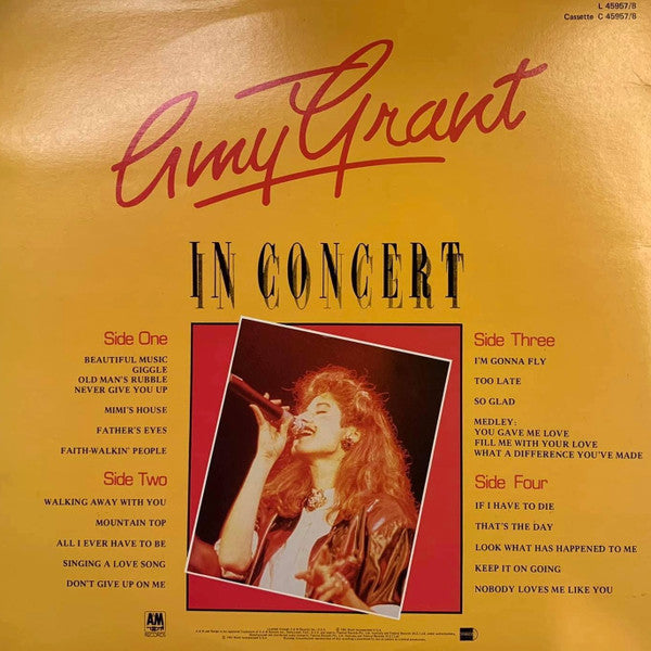 Amy Grant : In Concert (2xLP, Album, Comp, RE, Gat)