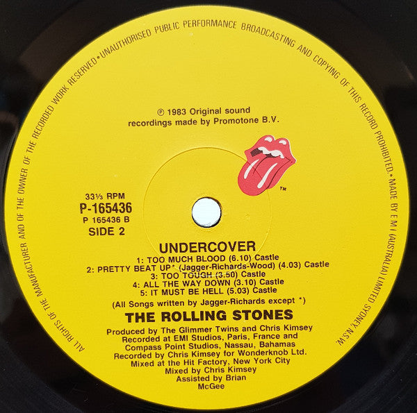 The Rolling Stones : Undercover (LP, Album)