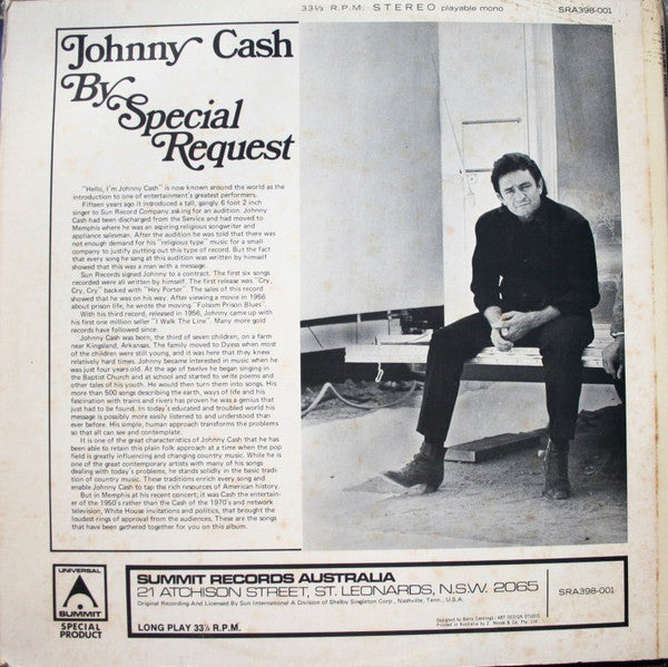 Johnny Cash : By Special Request (LP, Comp, Cas)