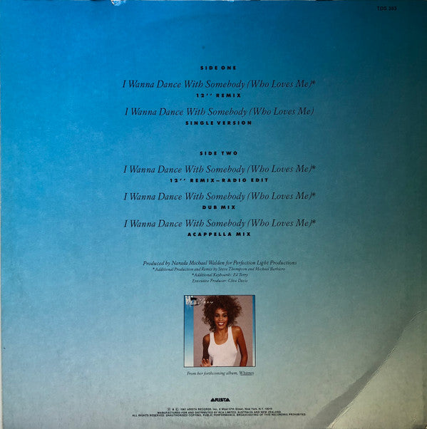 Whitney Houston : I Wanna Dance With Somebody (Who Loves Me) (12", Single)