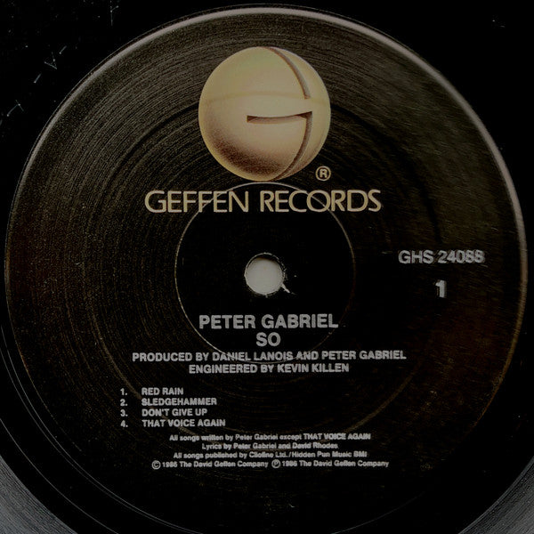 Peter Gabriel : So (LP, Album, Spe)