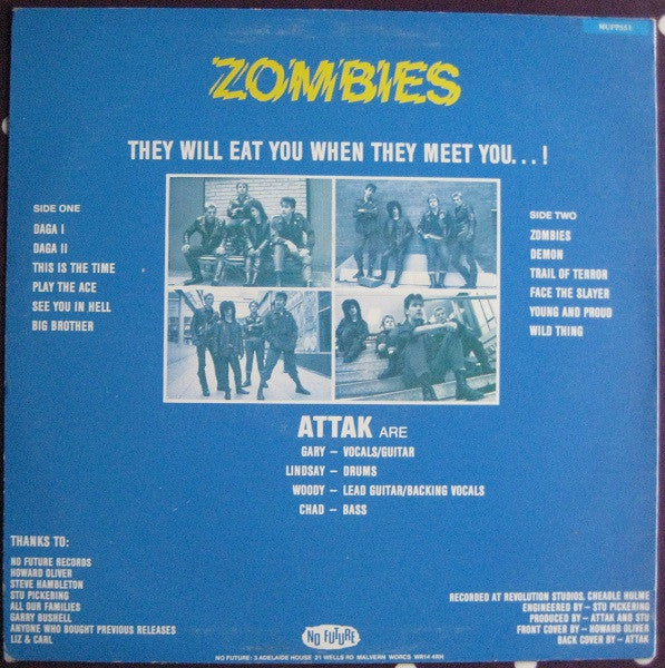 Attak : Zombies (LP, Album)