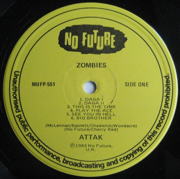 Attak : Zombies (LP, Album)