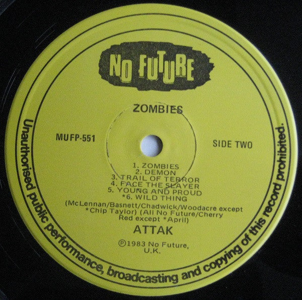 Attak : Zombies (LP, Album)