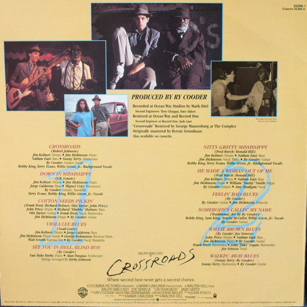 Ry Cooder : Crossroads - Original Motion Picture Soundtrack (LP, Album)