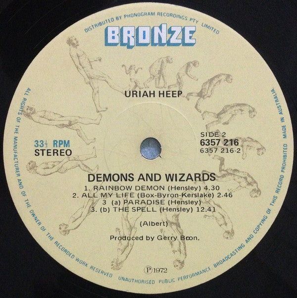 Uriah Heep : Demons And Wizards (LP, Album, Gat)