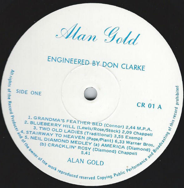 Alan Gold (3) : Pure Gold (LP, Album)