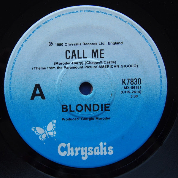 Blondie : Call Me (7", Single, Ltd)