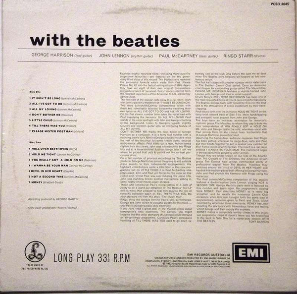 The Beatles : With The Beatles (LP, Album, RE, RP)