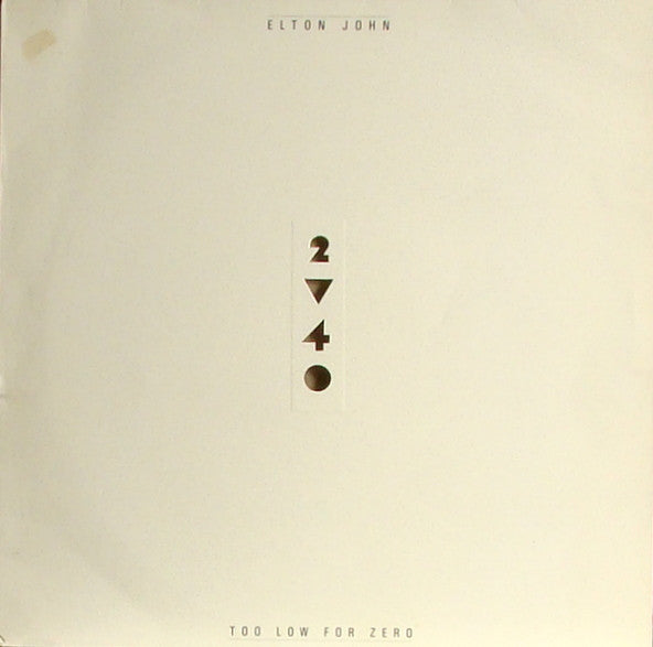 Elton John : Too Low For Zero (LP, Album)