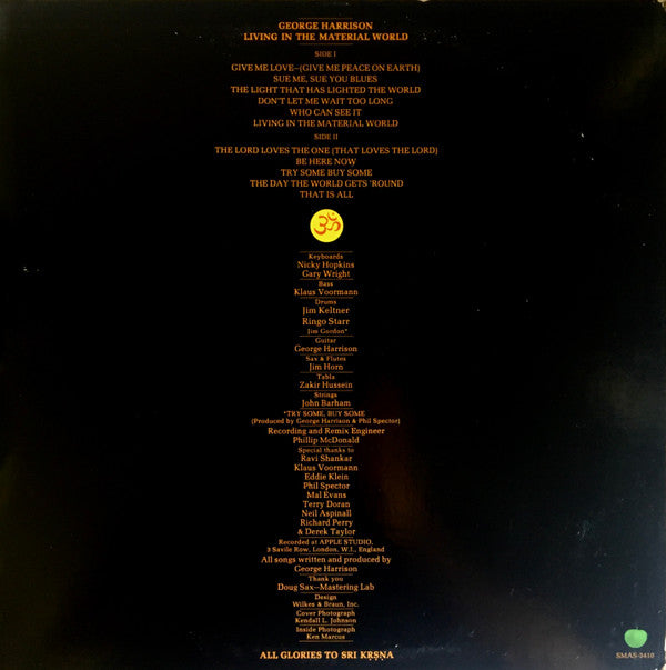 George Harrison : Living In The Material World (LP, Album, Los)