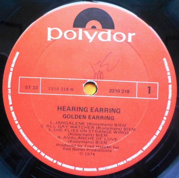 Golden Earring : Hearing Earring (LP, Comp)