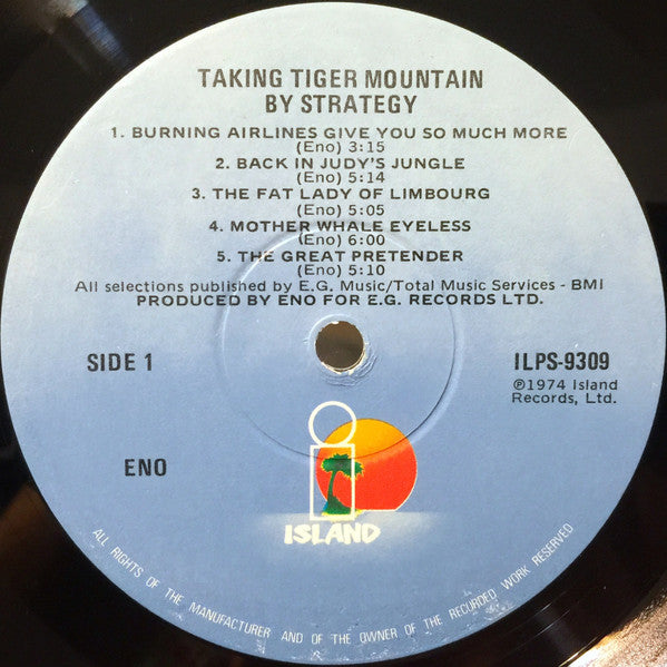 Brian Eno : Taking Tiger Mountain (By Strategy) (LP, Album, RE, Gat)