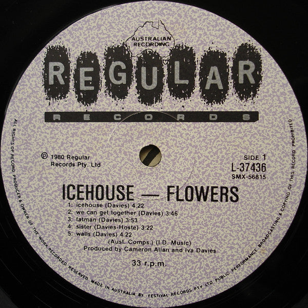 Flowers (4) : Icehouse (LP, Album, Gat)