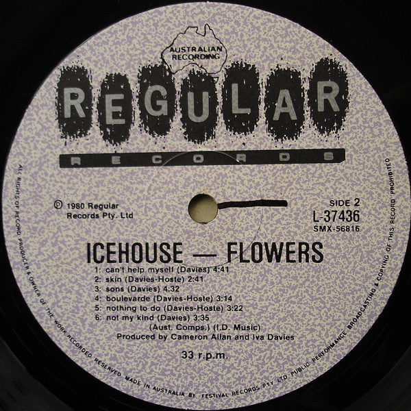 Flowers (4) : Icehouse (LP, Album, Gat)