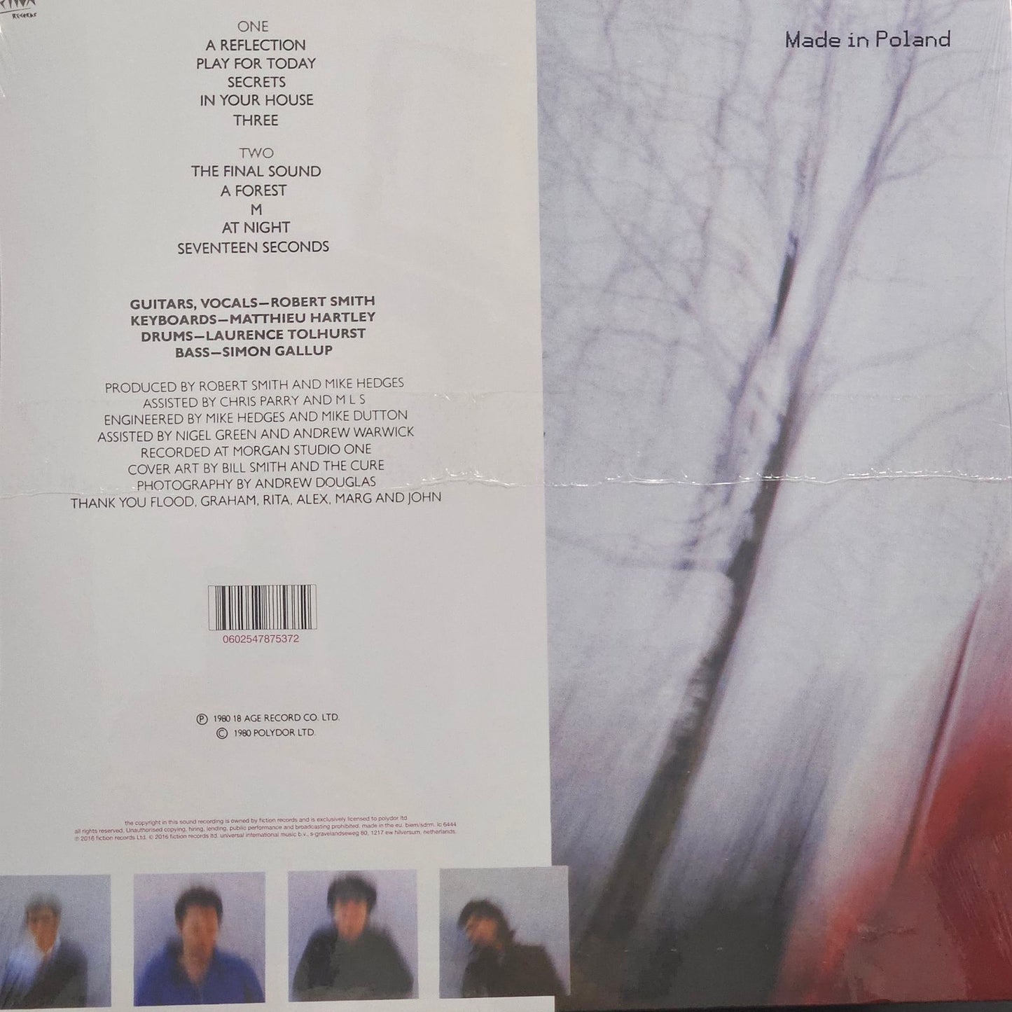 The Cure - Seventeen Seconds VINYL