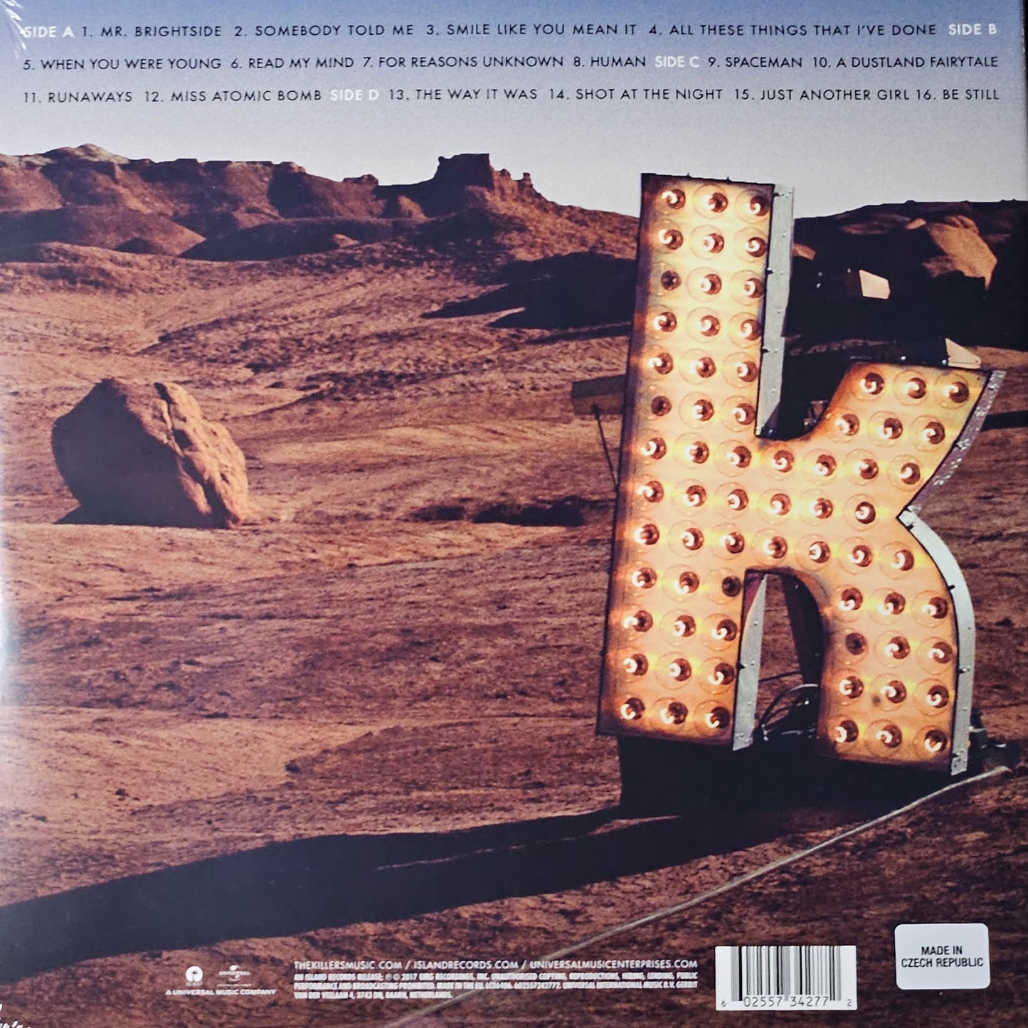 The Killers Direct Hits Vinyl 2LP GATEFOLD Greatest Hits