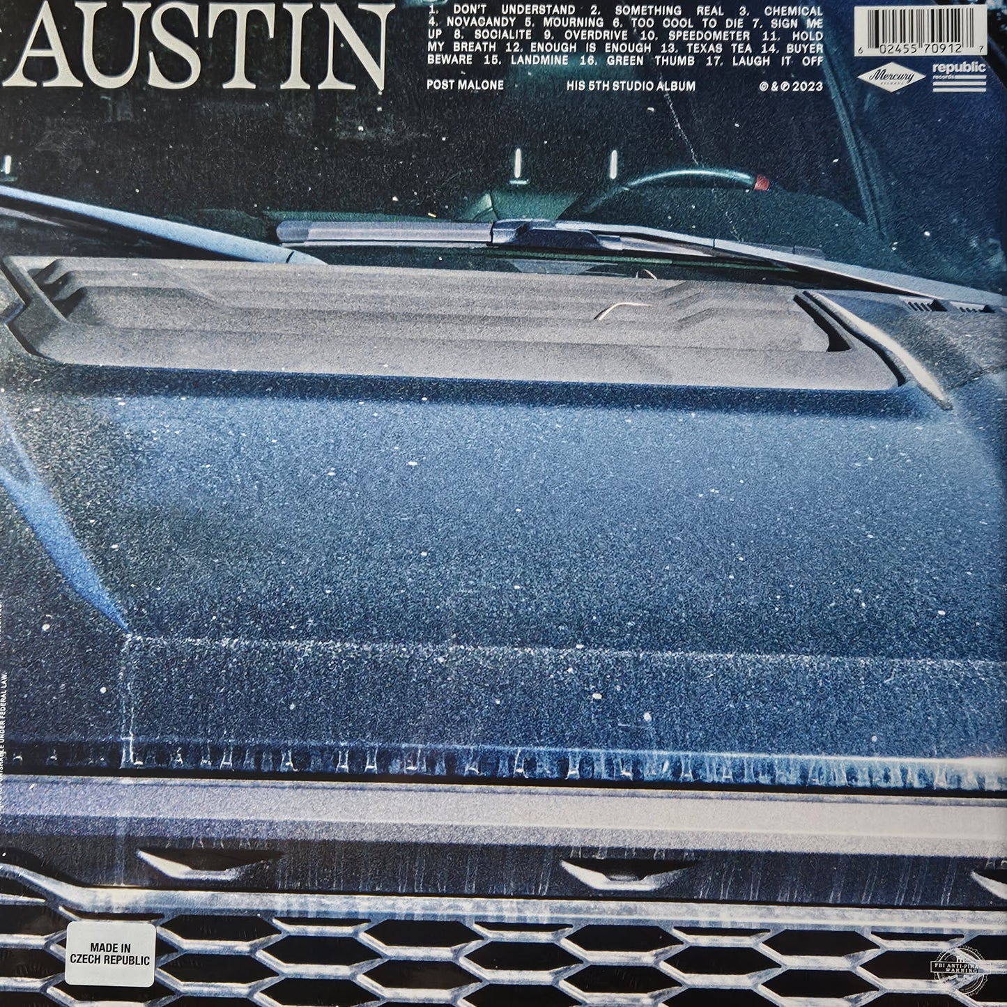 POST MALONE
Austin (Forest Green Vinyl, Gatefold Sleeve, 2LP Set)