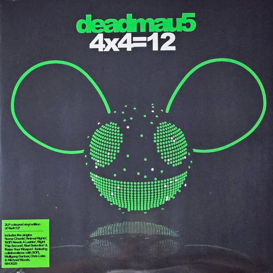 DEADMAU5 4X4=12 2LP GREEN COLOURED VINYL GATEFOLD